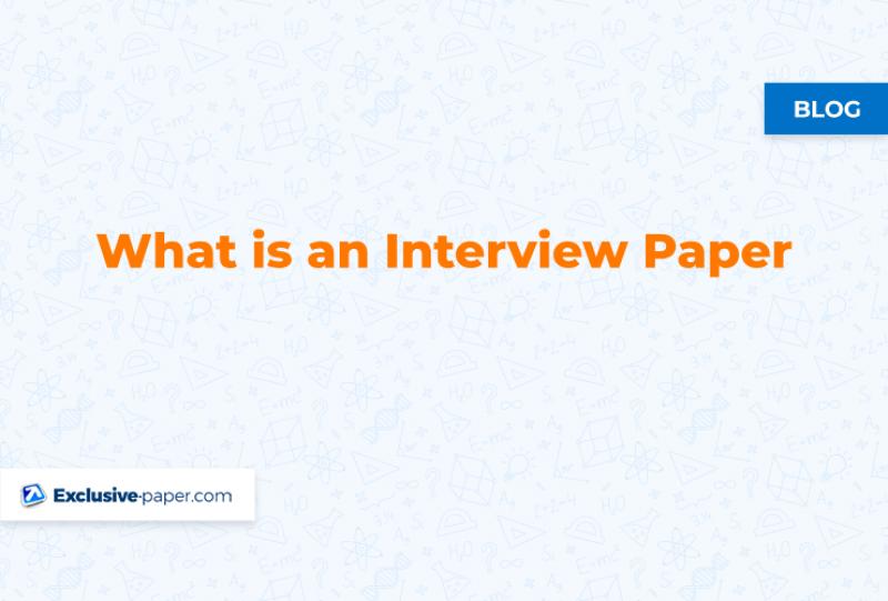 what-is-interview-paper